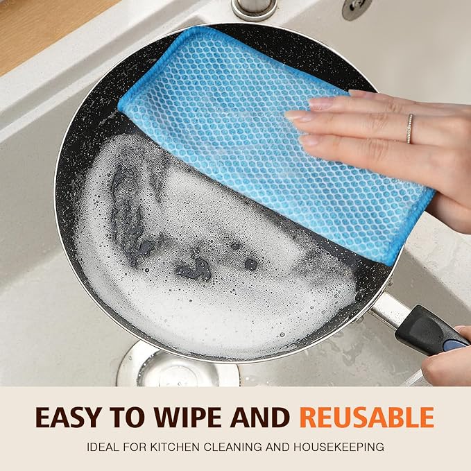 KinHwa Kitchen Washcloths for Dishes Absorbent Microfiber Dish Cloths Quick Dry - Image 6