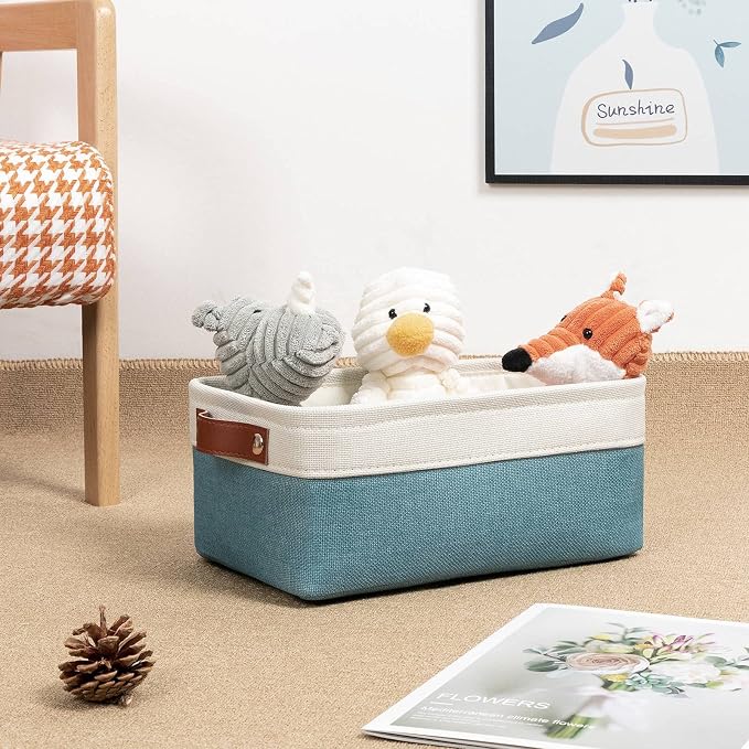 DULLEMELO Storage Baskets Bins for Organizing, Small Fabric Baskets for Shelves - Image 2