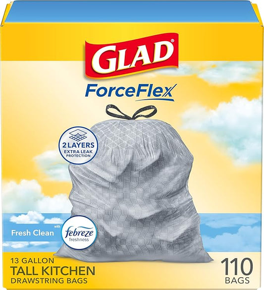 Glad Tall Kitchen Drawstring Trash Bags by GladTrashFoodStorage