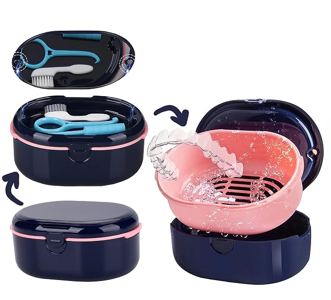 MURRI&MURRDI Retainer Case, Denture Bath Box by MURRIMURRDI
