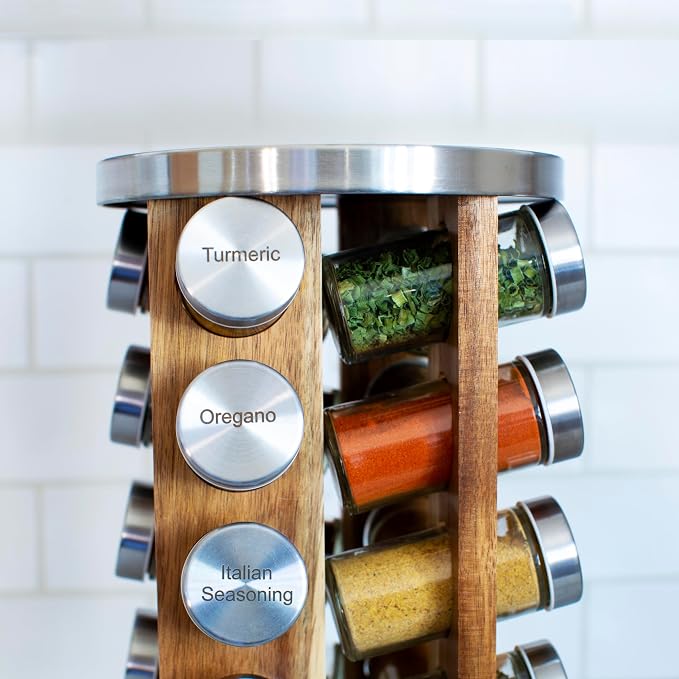 Orii 20 Jar Spice Rack with Spices Included - Image 5