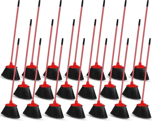 WILLBOND 20 Pcs Heavy Duty Broom Outdoor Indoor Commercial Angle Brooms Bulk by Willbond+Technology+Limited
