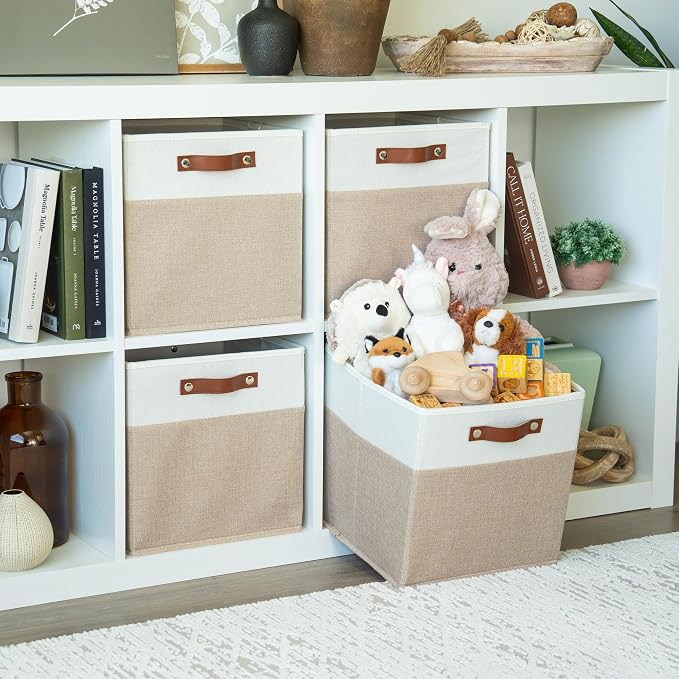 OrganiHaus 12x12 Fabric Storage Bins - Image 3