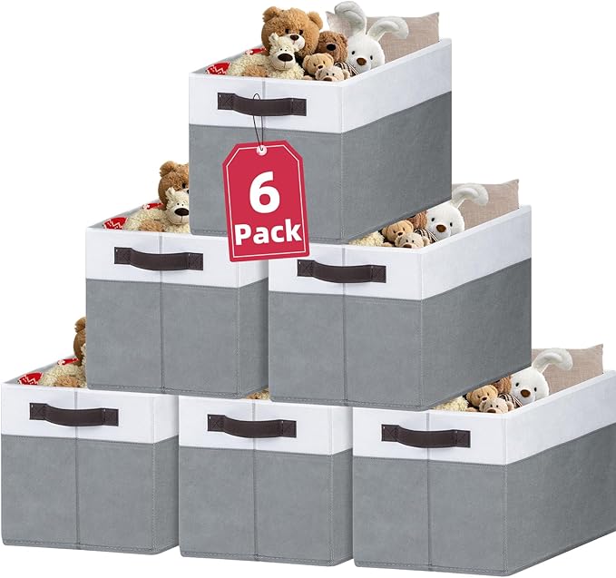 Criusia 6 Pack Clothes Bins for Organization by Criusia