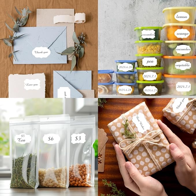350 PCS Gift Tags Stickers Name Labels Stickers - Image 3
