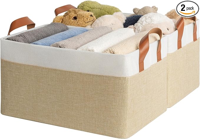 GRANNY SAYS Storage Baskets for Shelves, Closet Organizer Bins, Clothes Storage by GRANNYSAYS