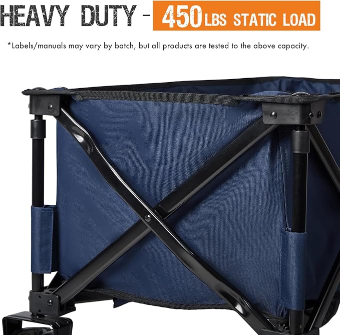 PORTAL Heavy-Duty Folding Wagon Cart, Large Collapsible Utility Wagon - Image 5