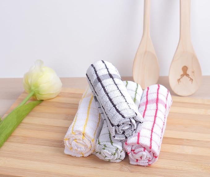 AMOUR INFINI Kitchen Dish Cloths Set of 8 - Image 2
