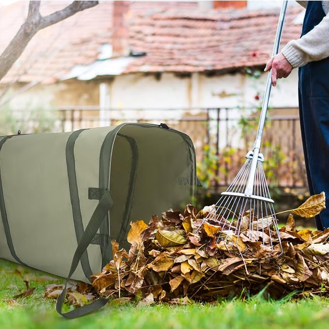 YUDI & GARDEN 46 Gallon Square Collapsible Yard Waste Containers｜Collapsible - Image 2