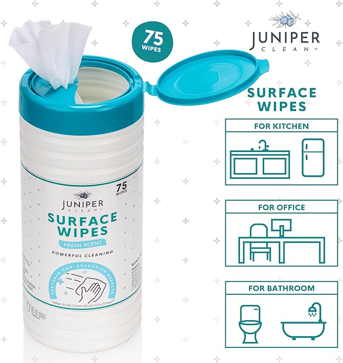 4 Pack Surface Cleaning Wipes Bleach Free, All-Purpose Cleaner - Image 3