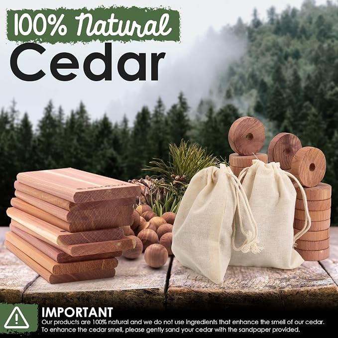 ecoKiwi Cedar Blocks for Clothes Storage Super Bundle Box - Image 4