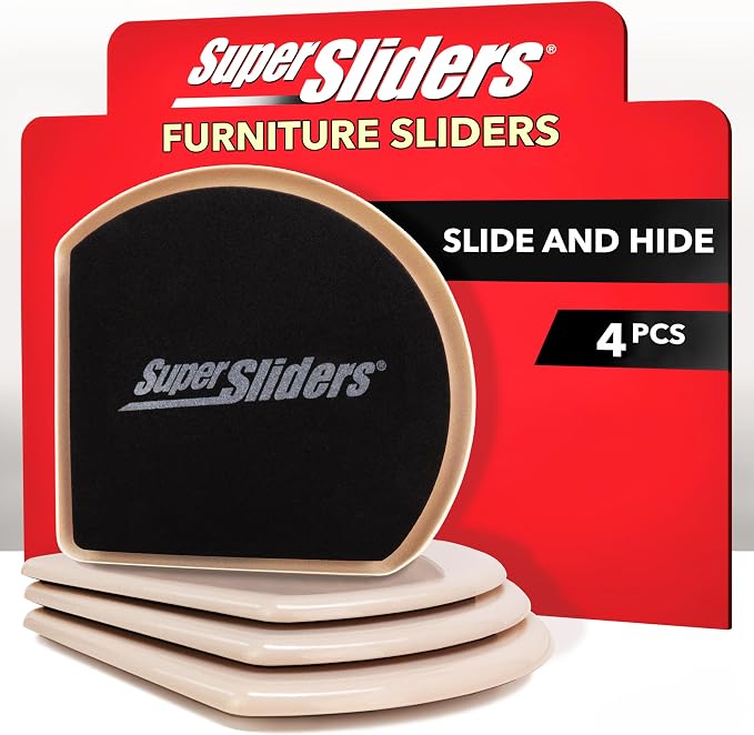 Super Sliders 7" Slide & Hide Reusable Furniture Sliders by SUPERSLIDERS