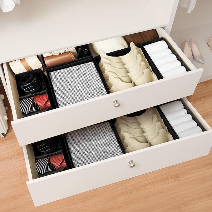 Cupic Cupid Drawer Organizer, Dresser Organizers, Foldabe Drawer Organizer - Image 5