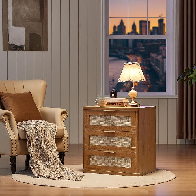 LEYAOYAO Rattan Night Stand Set of 2 - Image 5