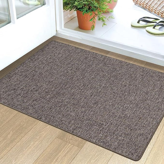 LUMI Ultra Thin Door Mat for Entryway, Easy Clean Welcome Entrance Mat for by LUMI