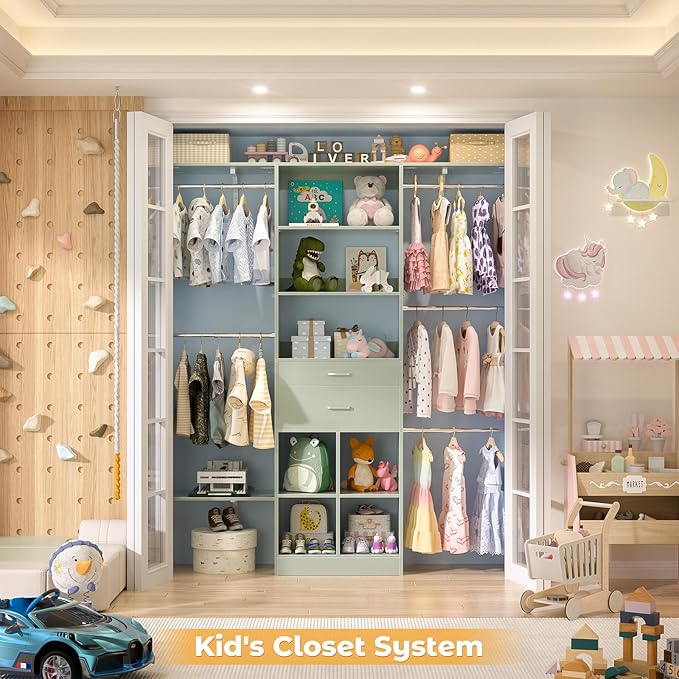 5FT Small Closet System, Baby Closet Organizer System - Image 7