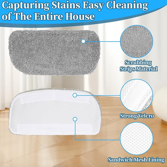 5 Pack Steam Mop Replacement Pads, Steam Mop Pads Compatible - Image 2