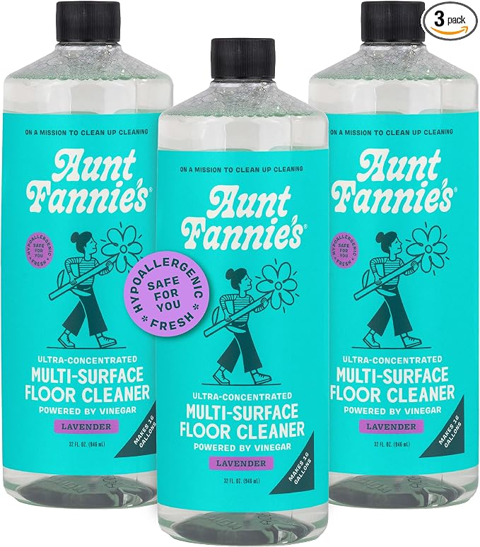 Aunt Fannie's Ultra Concentrated Floor Cleaner Vinegar Wash, Makes 16 Gallons by AuntFannies