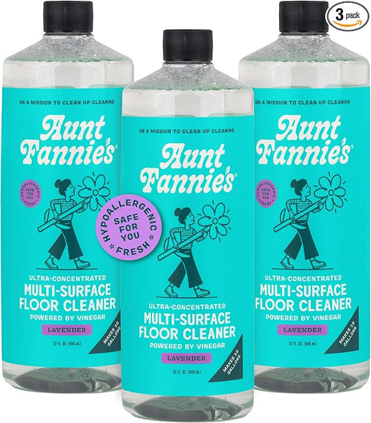 Aunt Fannie's Ultra Concentrated Floor Cleaner Vinegar Wash, Makes 16 Gallons by AuntFannies