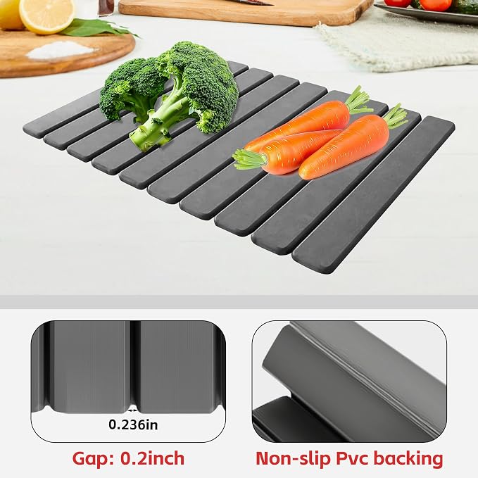 Stone Drying Mat For Kitchen Counter 24"x16" Foldable Super Absorbent Non-Slip - Image 2