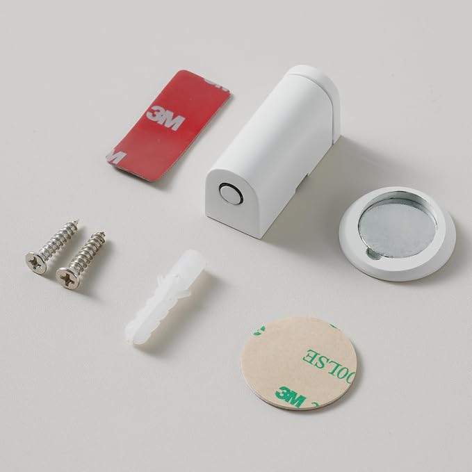 Windproof Magnetic Door Stoppers, 0-0.78" Stroke Mechanical Doorstop, No-Hole - Image 7