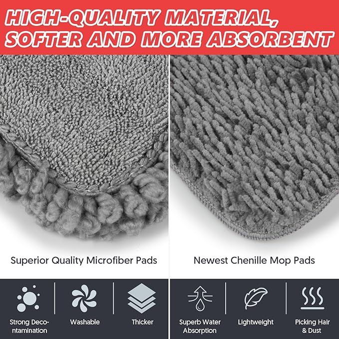 HOMTOYOU Dust Mop for Hardwood Floors: Microfiber Spray Mop for Cleaning - Image 3