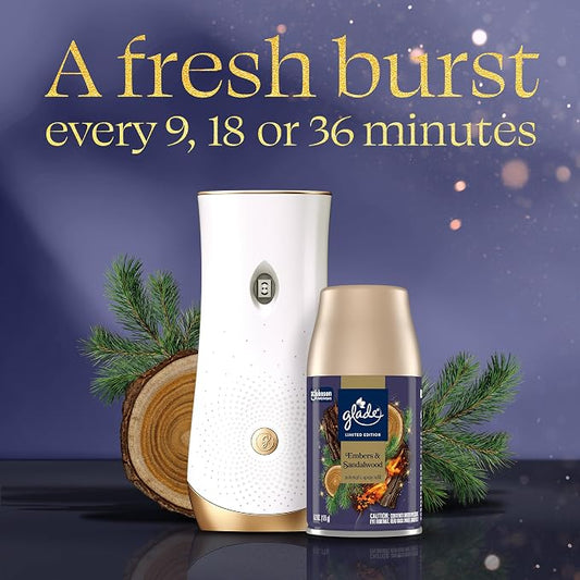Glade Automatic Spray Refill, Embers & Sandalwood, Scented Air Freshener - Image 2