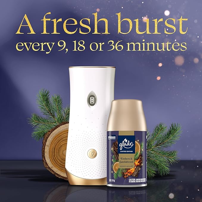 Glade Automatic Spray Refill, Embers & Sandalwood, Scented Air Freshener - Image 2