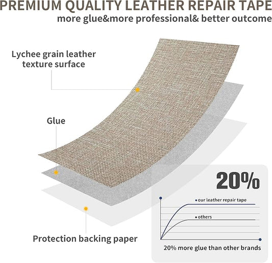 Coarse Linen Repair Patches, Self-Adhesive Linen Fabric Patches, 12X40 inch - Image 2