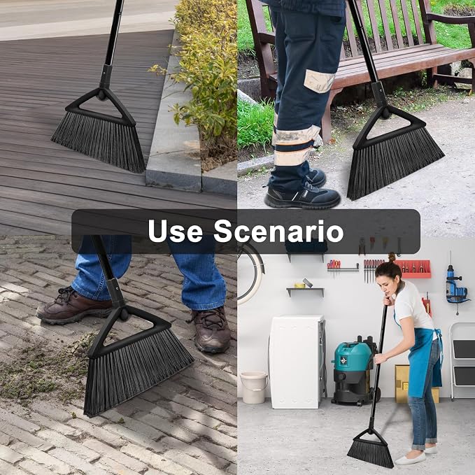 2PCS Heavy Duty Angle Broom, Long Pole Brooms - Image 6