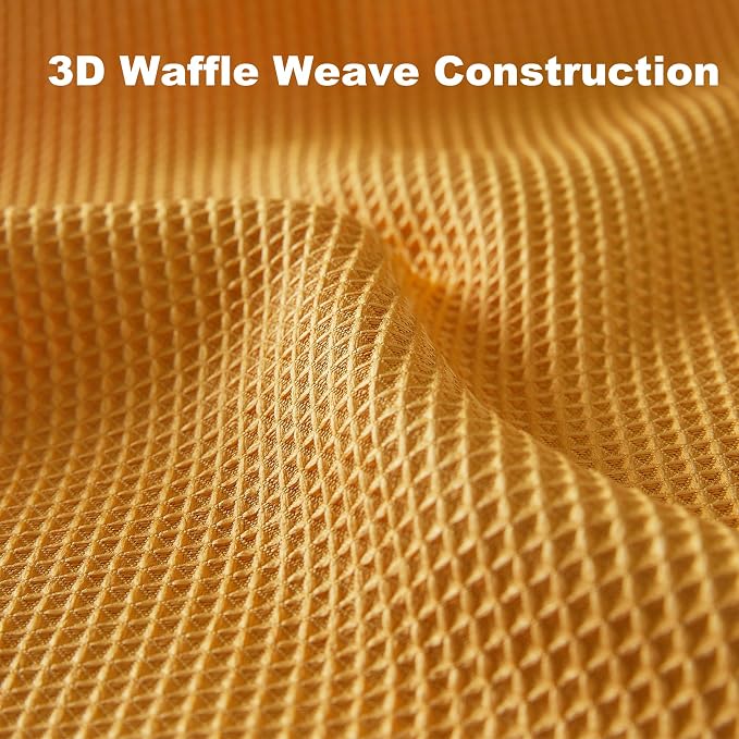 JOYMOOP Waffle Weave Cleaning Cloth, Reusable Absorbent Microfiber Cleaning - Image 2