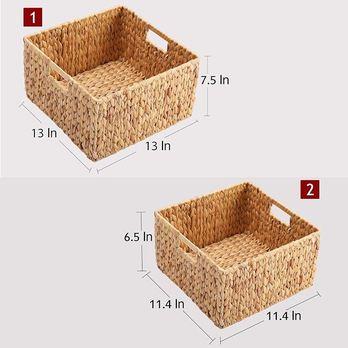 HOONEX Water Hyacinth Storage Baskets - Image 4