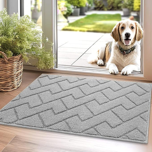 hicorfe Indoor Doormat, Front Back Door Mat TPR Backing Non Slip Mats 20"x31.5" by Hicorfe