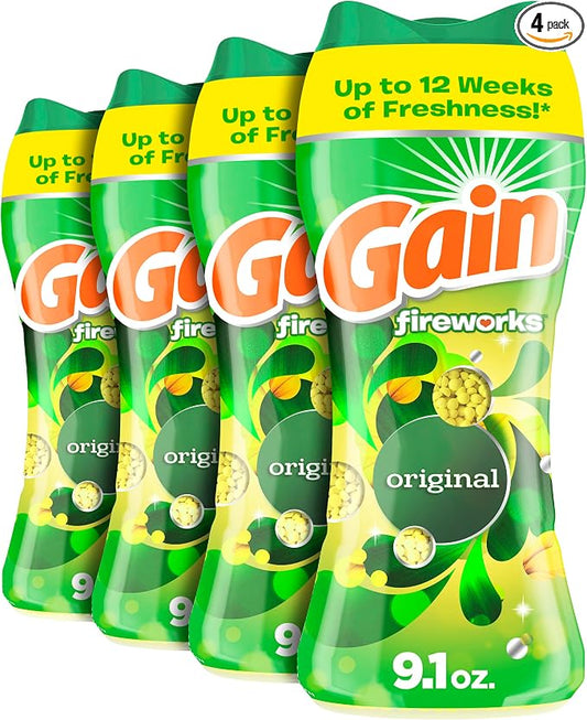 Gain Fireworks In-Wash Scent Booster Beads, 9.1 oz/Pack by Gain