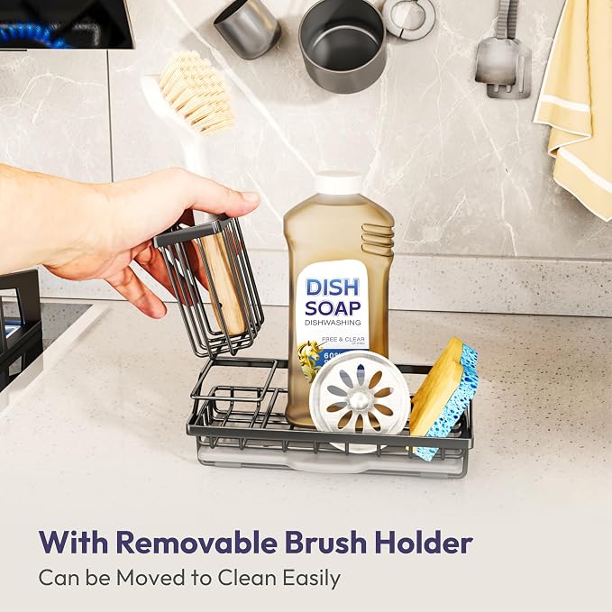 SWTYMIKI Sink Caddy Sponge Holder - Image 4