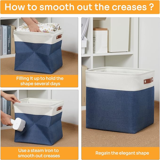 DULLEMELO Storage Baskets for Shelves Closet Storage, Large Home Organization - Image 4