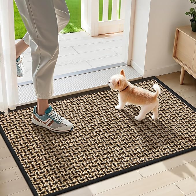 LEKEEPGO Door Mat Indoor Entrance 17"x29", Absorbent Indoor Door Mat, Non Slip by LEKEEPGO