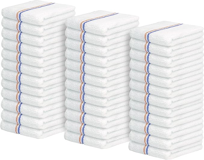Avalon Towels Terry Bar Mop Towels Size 16"x19" – Absorbent and Durable by AvalonTowels