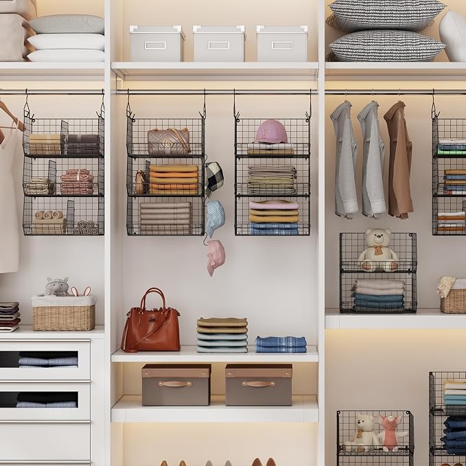 3 Tier Closet Hanging Shelves - Image 7