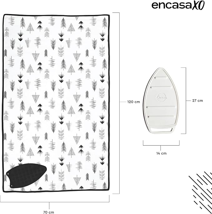 Encasa XO Ironing Mat/Pad with 3mm Padding & Silicone Iron Rest - Image 4