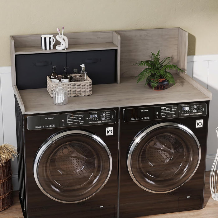 TaoHFE Washer Dryer Countertop,Washer and Dryer Topper for Laundry,Grey OAK