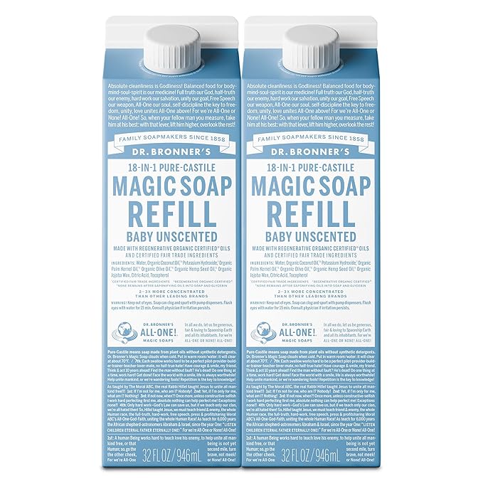 Dr. Bronner's Magic Soap-Pure-Castile Liquid Refill by DrBronners