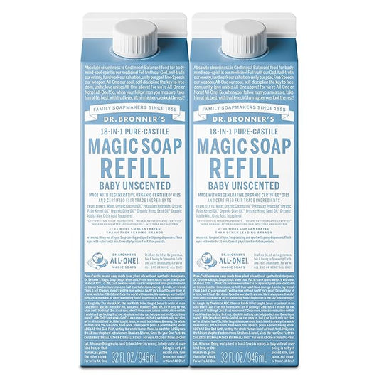 Dr. Bronner's Magic Soap-Pure-Castile Liquid Refill by DrBronners