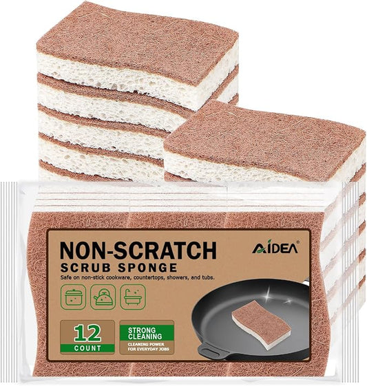 AIDEA Sponges Non Scratch, Natural Sponge by AIDEAHOME