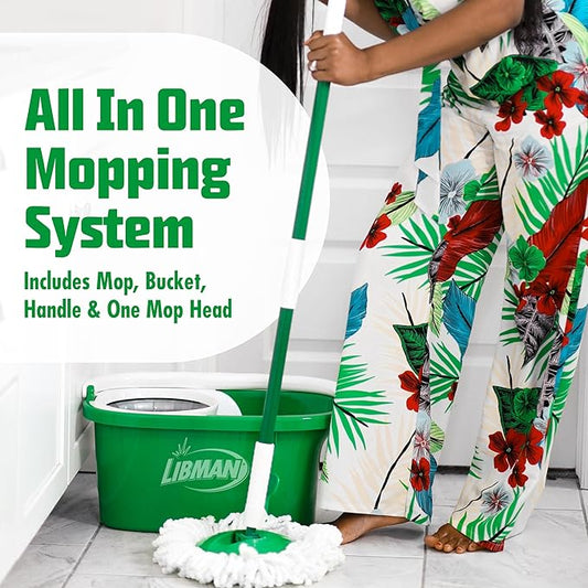 Libman Tornado Spin Mop System | Mop and Bucket - Image 2