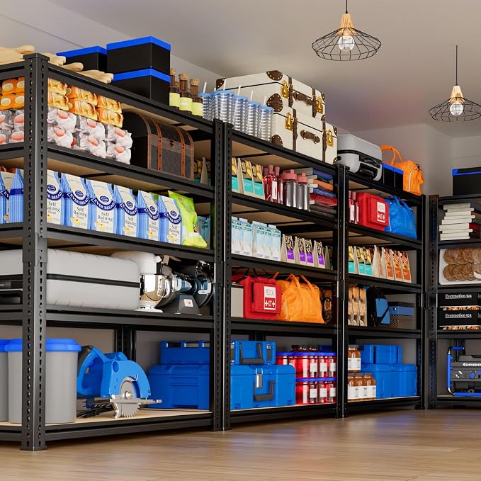 Garage Shelving, 5 Tier Adjustable Metal Organizer Wire Rack - Image 6