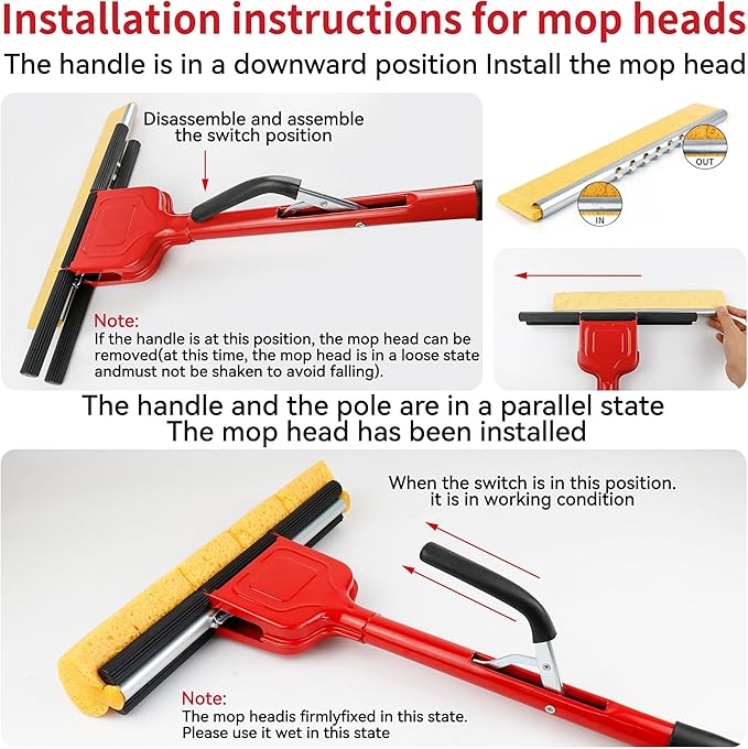 Compressed Cellulose Sponge Mop - Image 5