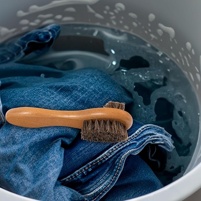 DUGATO Dual-Bristle Horsehair Laundry Stain Brush Set - Image 8