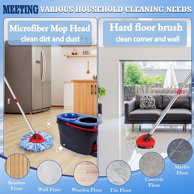 6 Pack Mop Replacement Heads Compatible - Image 2