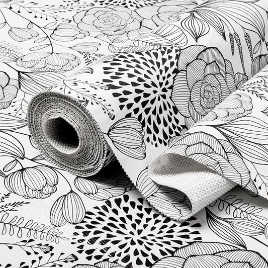 Floral Drawer and Shelf Liner for Kitchen 16IN x 20FT, Non-Adhesive and Strong by Amiitay